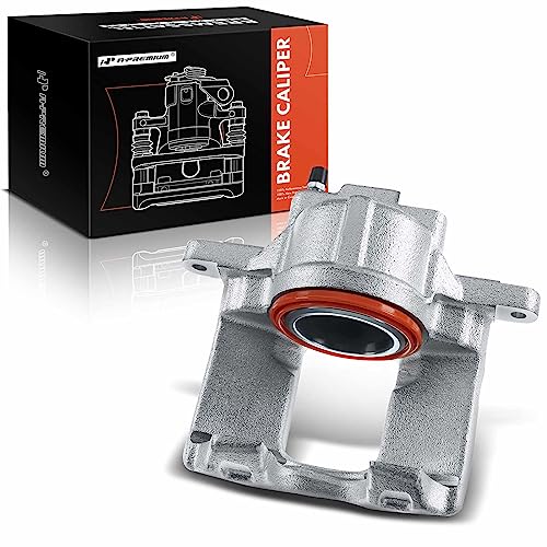 A-Premium Disc Brake Caliper Assembly Without Bracket Compatible with Select Dodge, Jeep, Ram and Volkswagen Models - Grand Caravan, Journey, Town & Country, Wrangler JK, Routan, C/V, Nitro - Front - Image 1