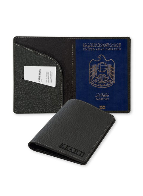 Leather Passport Cover – Passport Holder | Passport Wallet for Men | Passport Case | Passport Cover Holder | Travel Accessories | Travel Gifts (Black)