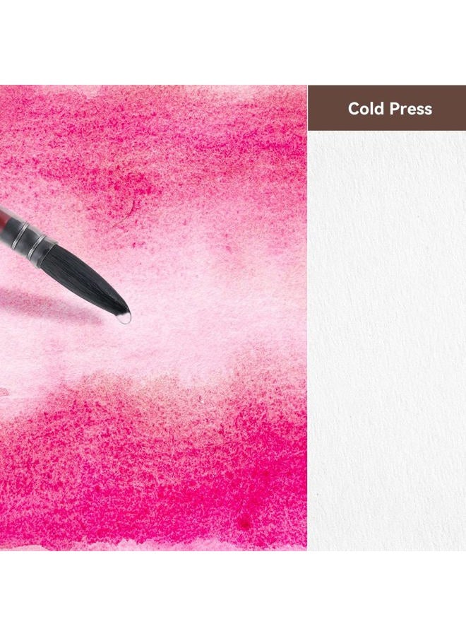 Lightwish Watercolor Sketchbook,100% Cotton Acid Free Watercolor Journal,300gsm/140lb Cold Press Watercolor Paper for Artists,Adults,Students,20 Sheets,9.25 * 6.3 Inches - Image 4