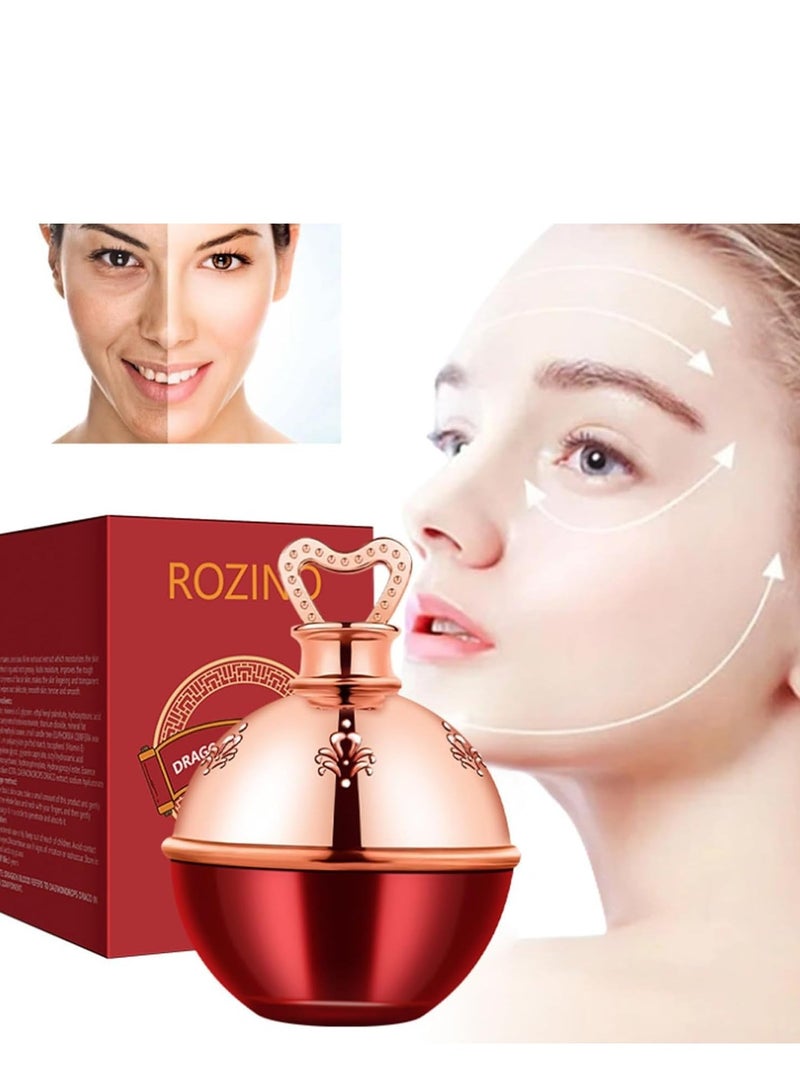 روزينو كريم الوجه Dragon's Blood Retinol ، كريم فائق الترطيب مضاد للتجاعيد مع المشيمة والكولاجين ثلاثي المفعول - يقلل من الخطوط الدقيقة ويرطب ويجدد البشرة للحصول على مظهر أكثر نعومة وإحكاما 15 جم - Image 2