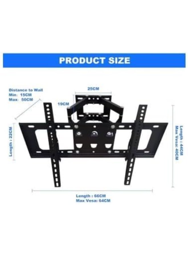 Beone Full Motion TV Wall Mount for 32–80 Inch TVs – Swivel, Tilt, and Extend Black ﻿ - Image 2
