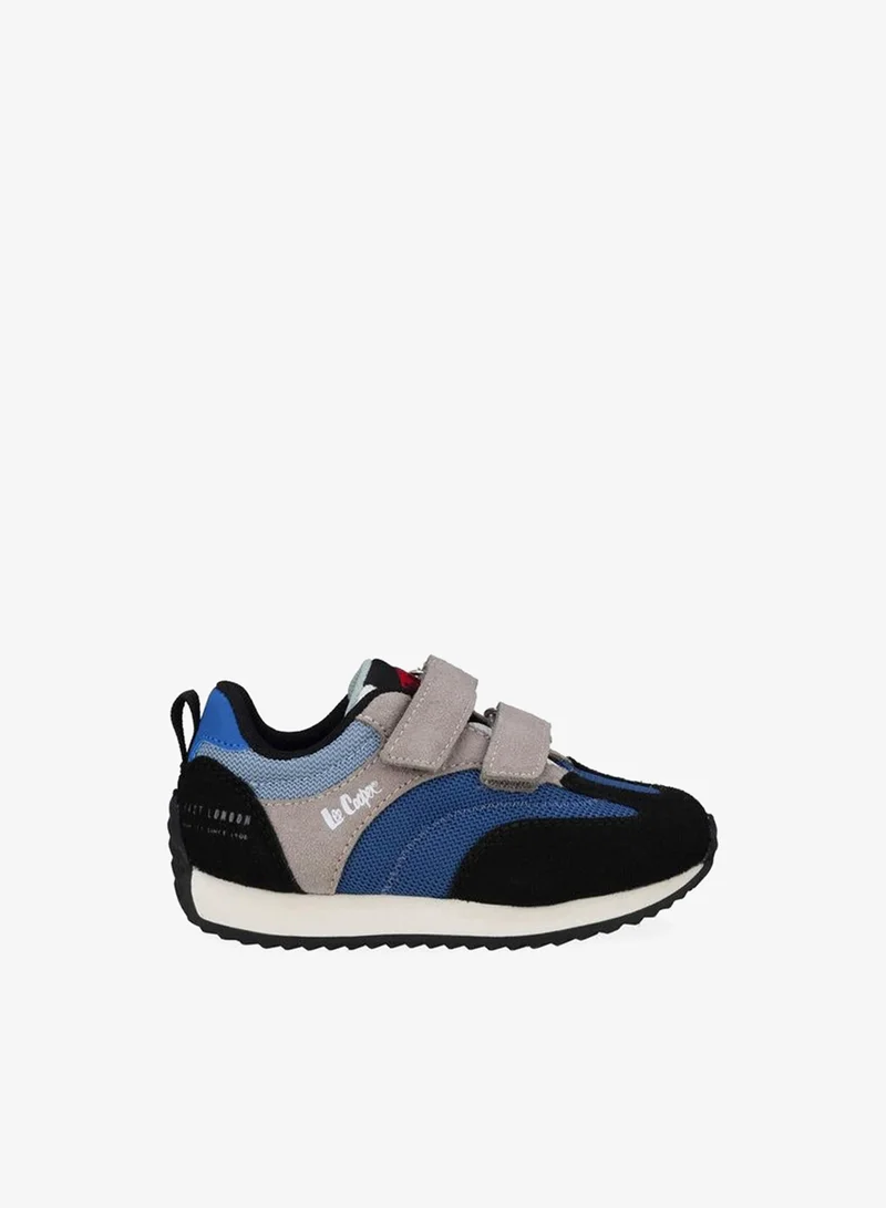 Lee Cooper NAVY Boys Panelled Hook & Loop Ankle School Sneakers for Men | Best Price UAE