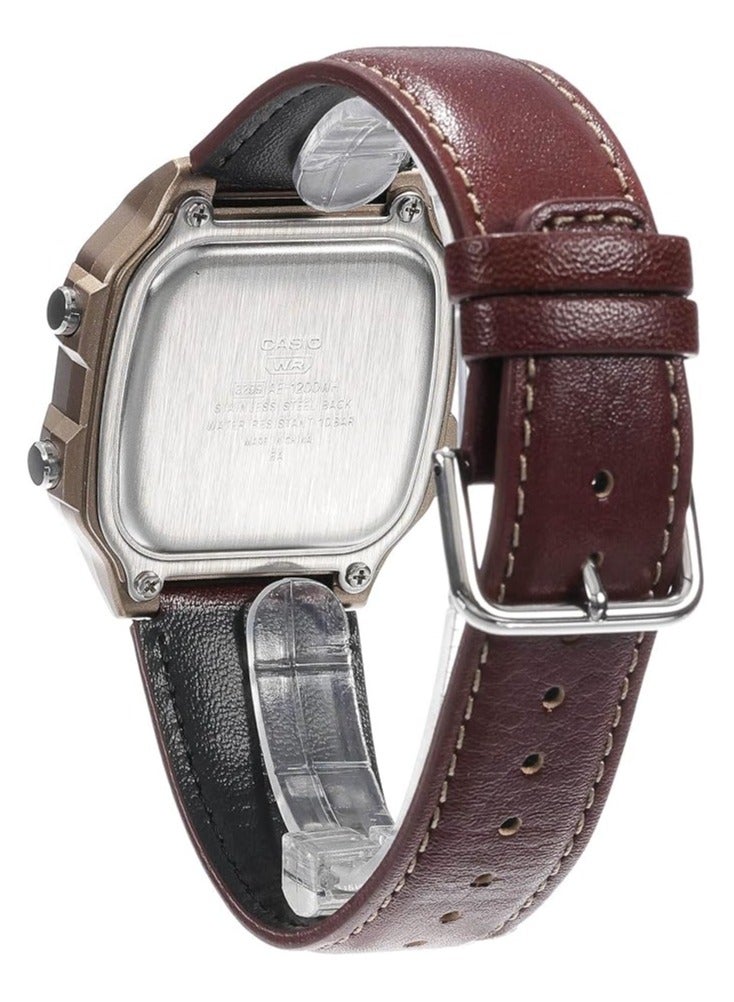 CASIO Digital Leather Strap Men's Watch AE-1200WHL-5AV - Image 3