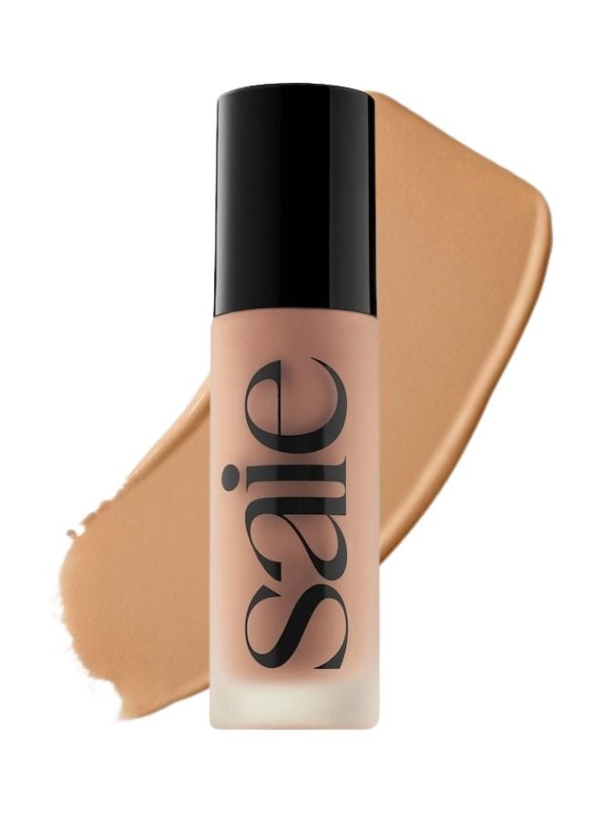 SAIE   Glowy Super Skin Tint Foundation with Hyaluronic Acid ,18 Medium/Tan Neutral Undertones 30ml - Lightweight, Hydrating Coverage - Image 1