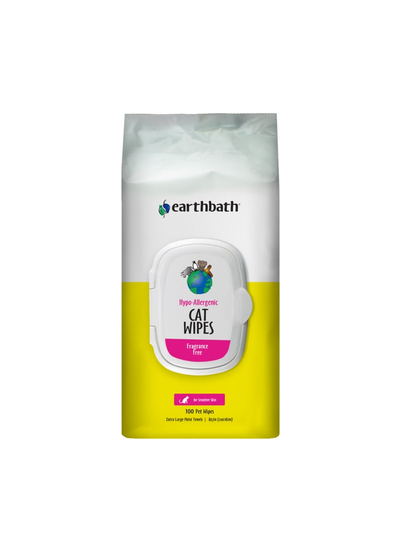 earthbath مناديل تنظيف القطط المضادة للحساسية - Image 1