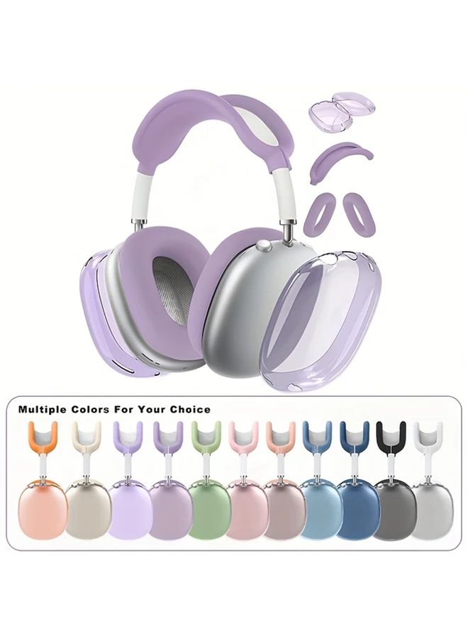 حافظة واقية من TPU ناعمة وشفافة من ثلاث قطع بلون النجوم لسماعات AirPods Max - Image 2