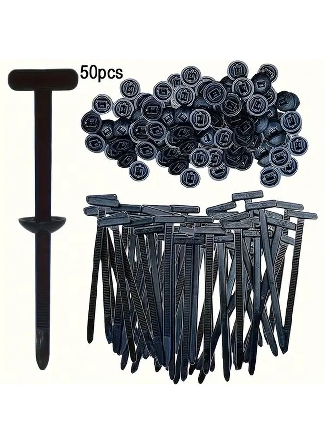 Heavy Duty Tie Buckles 20pcs Black Secure Fasteners for Automotive And DIY - Image 3