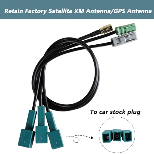 Anina Car Factory Satellite Radio XM Antenna GPS Antenna Adapters Connector Cable for Toyota 2012-2021 to Aftermarket Radio Pioneer Kenwood OEM Sirius XM Antenna Retention/GPS Navigation Receiver - Image 2