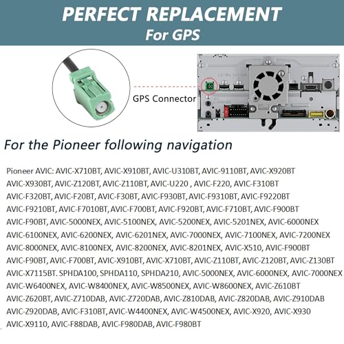 Anina Car Factory Satellite Radio XM Antenna GPS Antenna Adapters Connector Cable for Toyota 2012-2021 to Aftermarket Radio Pioneer Kenwood OEM Sirius XM Antenna Retention/GPS Navigation Receiver - Image 4