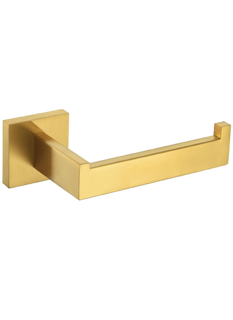 Angle Simple Toilet Paper Holder Angle Simple SUS304 Stainless Steel Bathroom Tissue Holder Open Arm Toilet Paper Roll Hanger Wall Mount Brushed Gold 