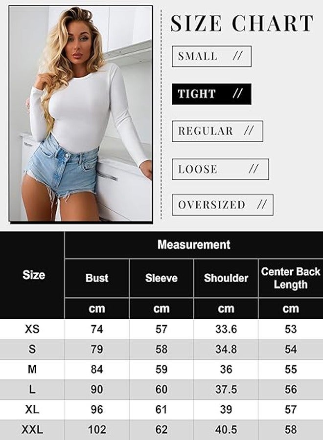 GUDOO Womens 3 Pack Long Sleeve Tops Crew Neck Thermal Shirts Set Stretch Fitted Underscrubs Layer Tee L - Image 5