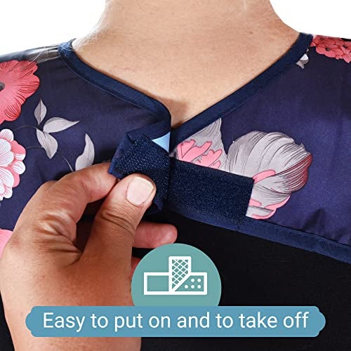 Celley 12 Pack Adult Bibs with Crumb Catcher - Waterproof and Reusable Clothing Protectors for Elderly, Seniors and Disabled Mixed - Image 3