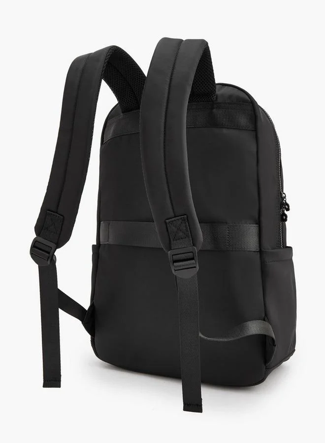 Missy BLACK Solid Backpack With Adjustable Shoulder Straps for Women | Best Price UAE
