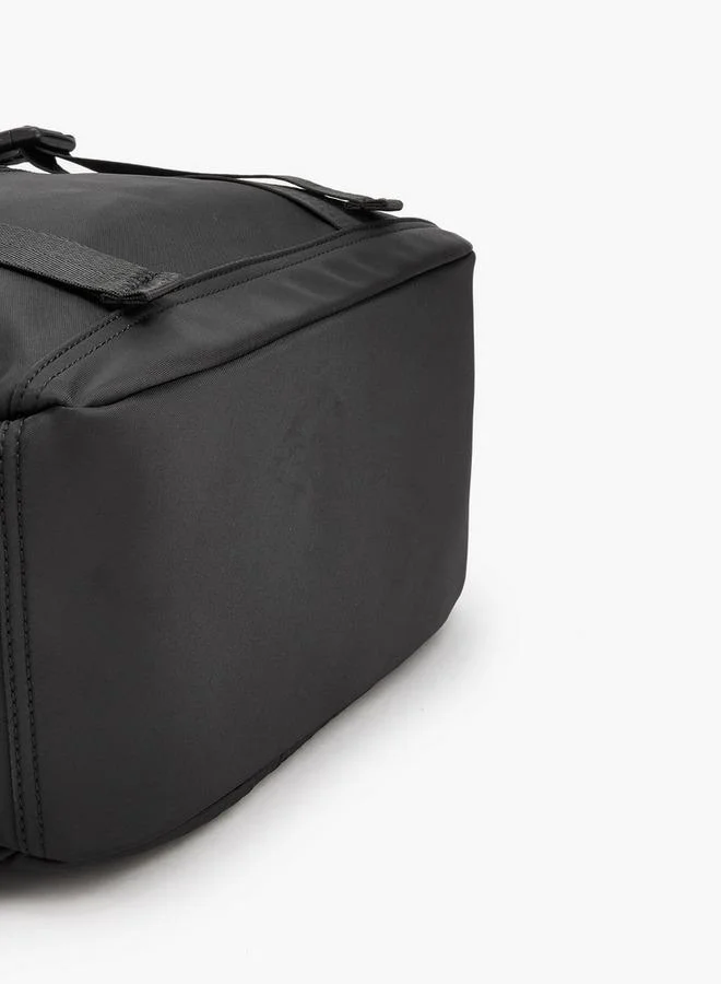 Missy BLACK Solid Backpack With Adjustable Shoulder Straps for Women | Best Price UAE