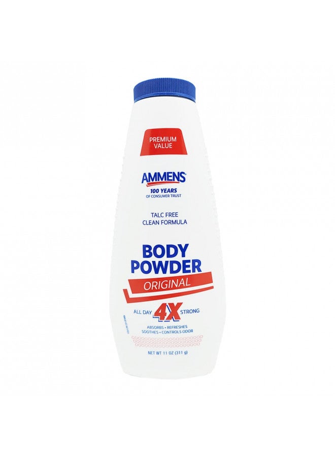 Ammens Talc-Free Medicated Powder. Original, Fresh Sensation, Moisture Absorption, Extreme Comfort. 311g. Pack of 6 - Image 1