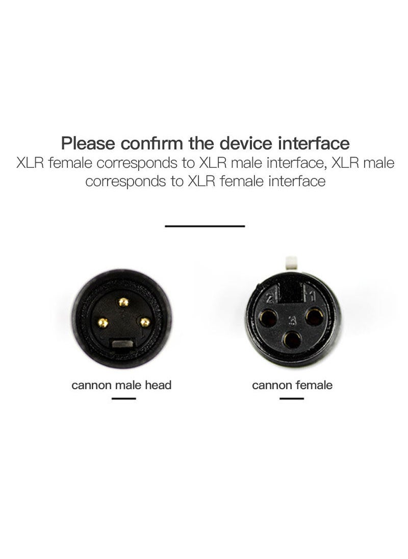 Sharpdo - Sharpdo 3M XLR Audio Cable Male to FeMaleDouble Shield Balanced Professional Microphone Cable For Mixing Console System Black - Image 1