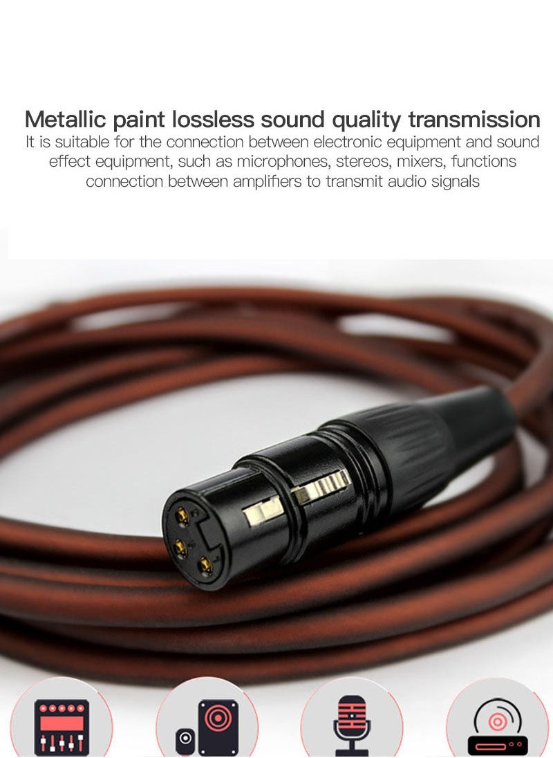 Sharpdo - Sharpdo 3M XLR Audio Cable Male to FeMaleDouble Shield Balanced Professional Microphone Cable For Mixing Console System Black - Image 1