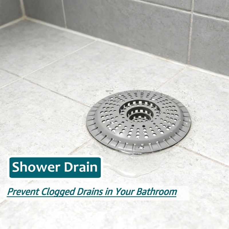 LASVIAL 3 Pack Bathroom Sink Drain Strainer, Hair Catcher Shower Drain, Shower Drain Cover, Bathtub Hair Catcher, Silicone Tub Hair Trap Stopper Accessories, Kitchen Sink Garbage Plug Bathroom Necessities - Image 4