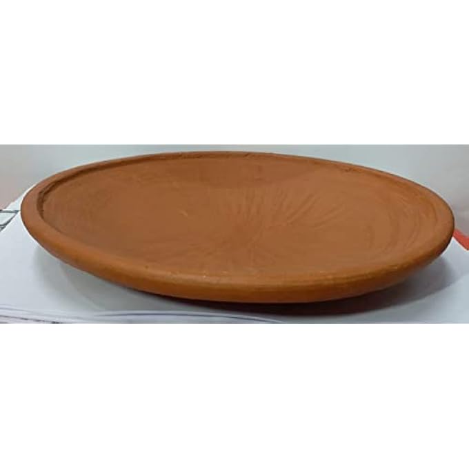 ريحني طين تاوا بدون مقبض من الفخار - Image 2