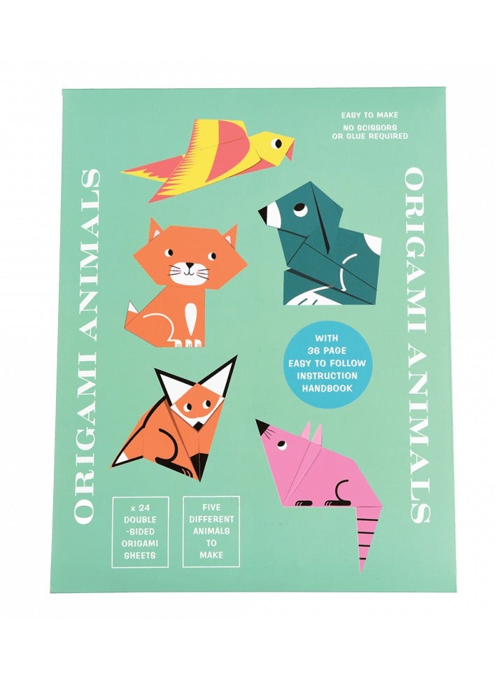 Rex London Children's Origami Kit – Animal Folding Paper Craft Set for Kids | 24 Sheets + Stickers | Fun DIY Paper Activity for Creativity, Focus & Motor Skills | Ages 3+ - Image 5