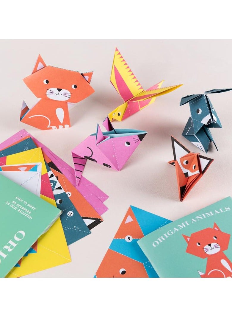 Rex London Children's Origami Kit – Animal Folding Paper Craft Set for Kids | 24 Sheets + Stickers | Fun DIY Paper Activity for Creativity, Focus & Motor Skills | Ages 3+ - Image 4