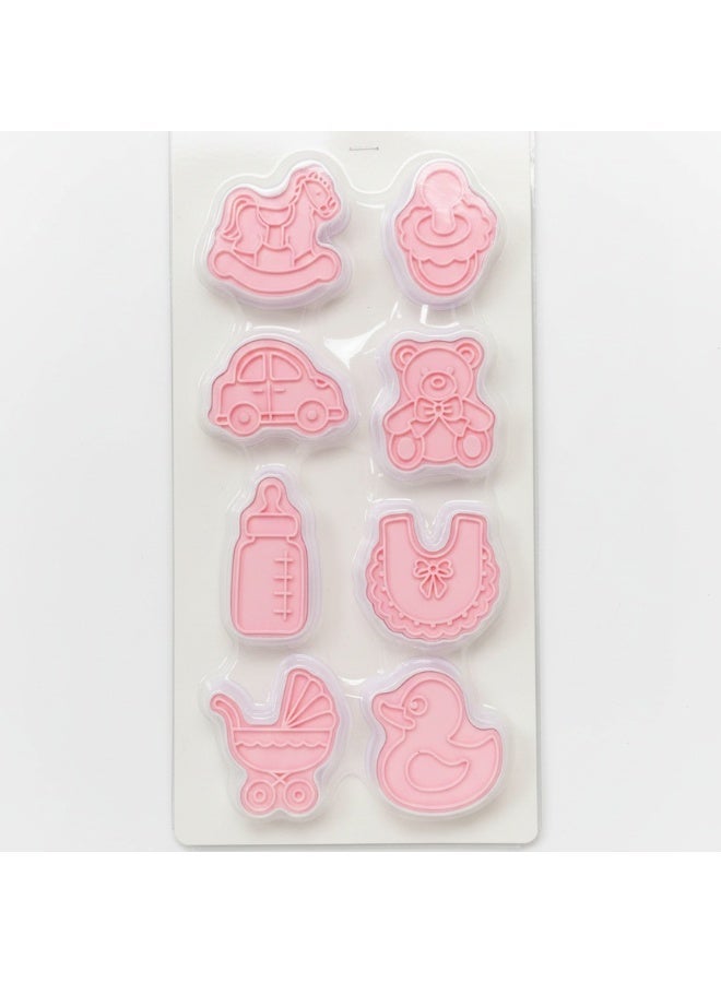 AKDC Baking Cake 8-Piece Biscuit & Cookie Mold SetDessert Baking Stamp Molds - Image 1