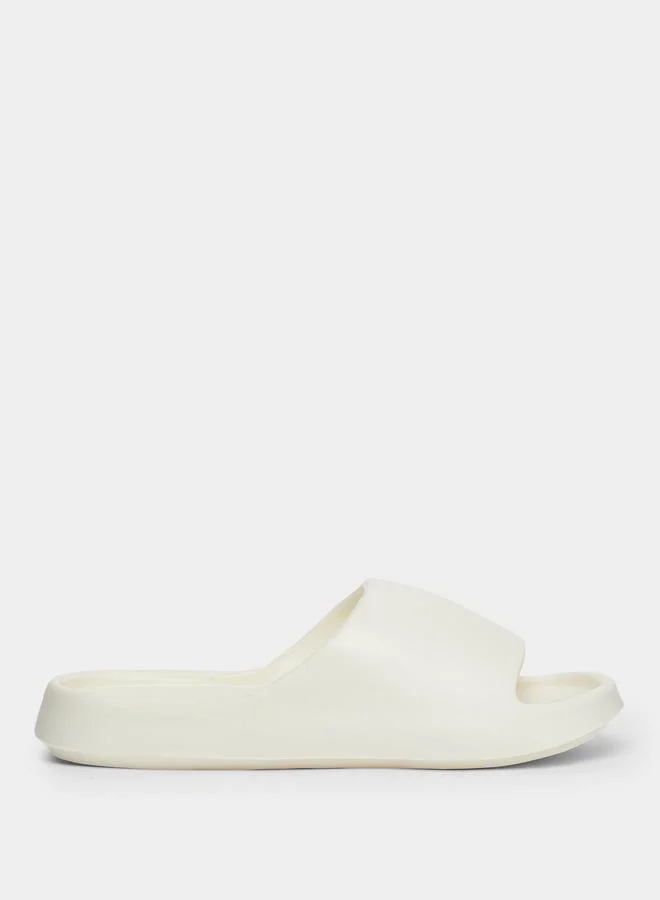 Take Two Solid Thick Sole Bathroom Slippers