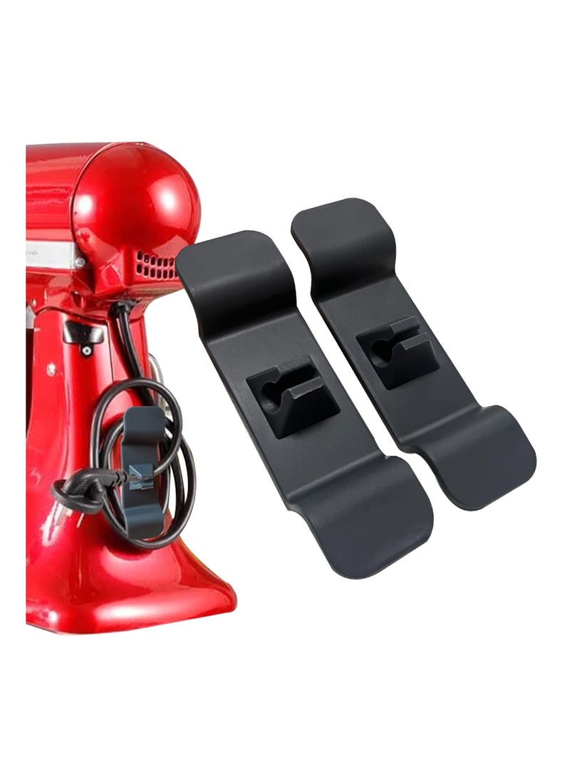Cord Organizer Storage Tool, Home Appliance Winder for Kitchen Stand Mixers, Coffee Makers, Pressure Cookers and Air Fryers Black 2 Piece Set  - Image 1