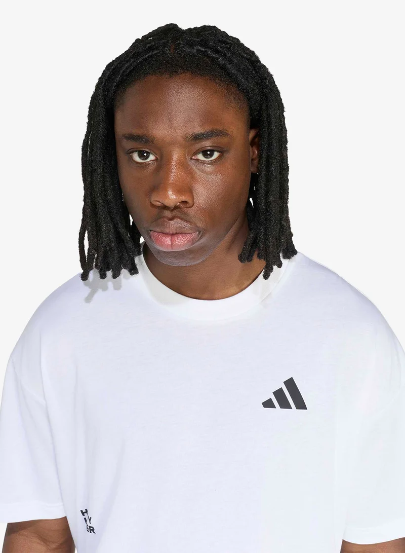 Adidas WHITE Climacool Fun Training Graphic T-Shirt for Men | Best Price UAE