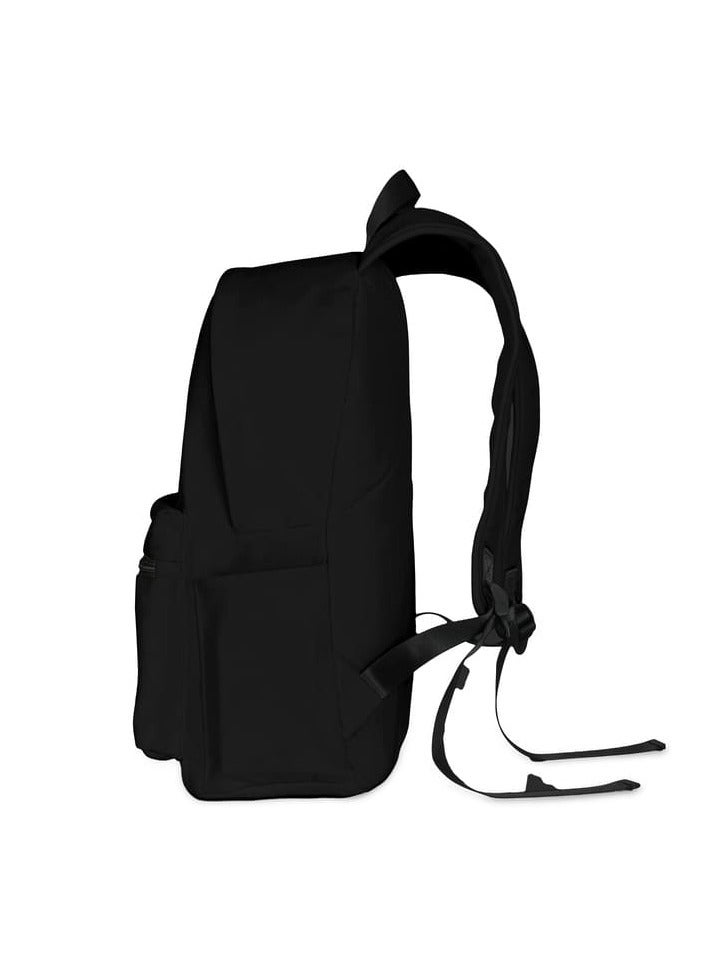 جيفتولوجي حقيبة ظهر مدرسية من القماش من جيفتولوجي للأولاد والبنات وحقيبة أطفال للمدرسة مقاس 15 بوصة حقيبة ظهر مصنوعة من مادة قماش بوزن 12 أونصة للعودة إلى المدرسة باللون الأسود - Image 2