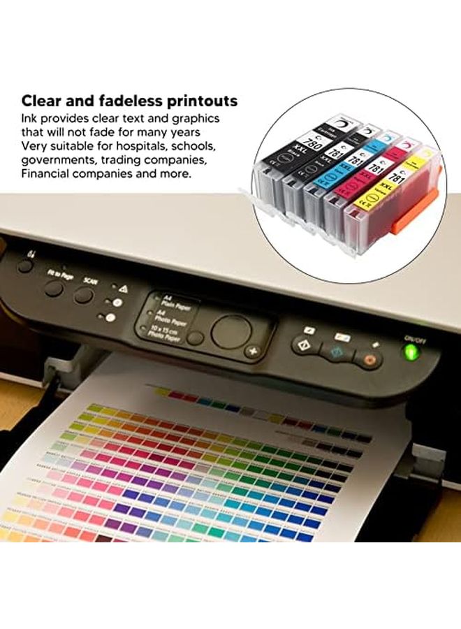 Canon PIXMA Ink Cartridge 5 Color Set for TS707 TR8570 TS8170 TS8270 TS9170 Printers - Image 3