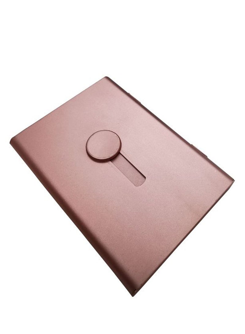NIBEMINENT Portable Business Card Holder Rose Gold - Image 1