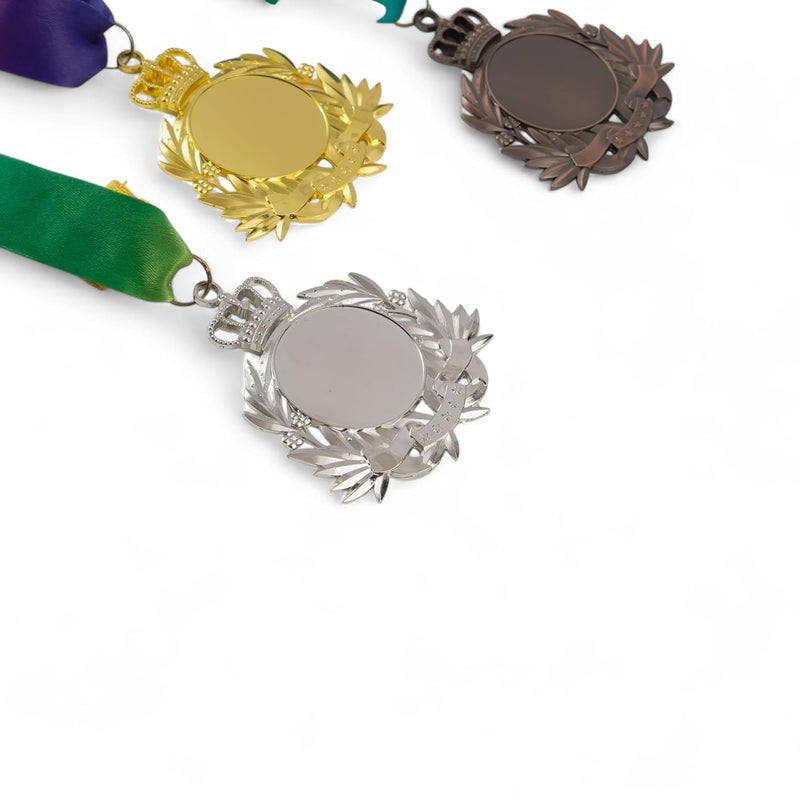 ArtRight Exclusive Medal for Sport & Events Set of 3, Professional Gold, Silver, Bronze Medals with Color Tag & Ribbon, 1st, 2nd, 3rd Winner Medals (7cm Diameter, 70gm) - Image 3