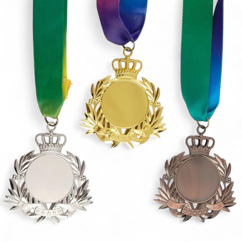 ArtRight Exclusive Medal for Sport & Events Set of 3, Professional Gold, Silver, Bronze Medals with Color Tag & Ribbon, 1st, 2nd, 3rd Winner Medals (7cm Diameter, 70gm) - Image 5