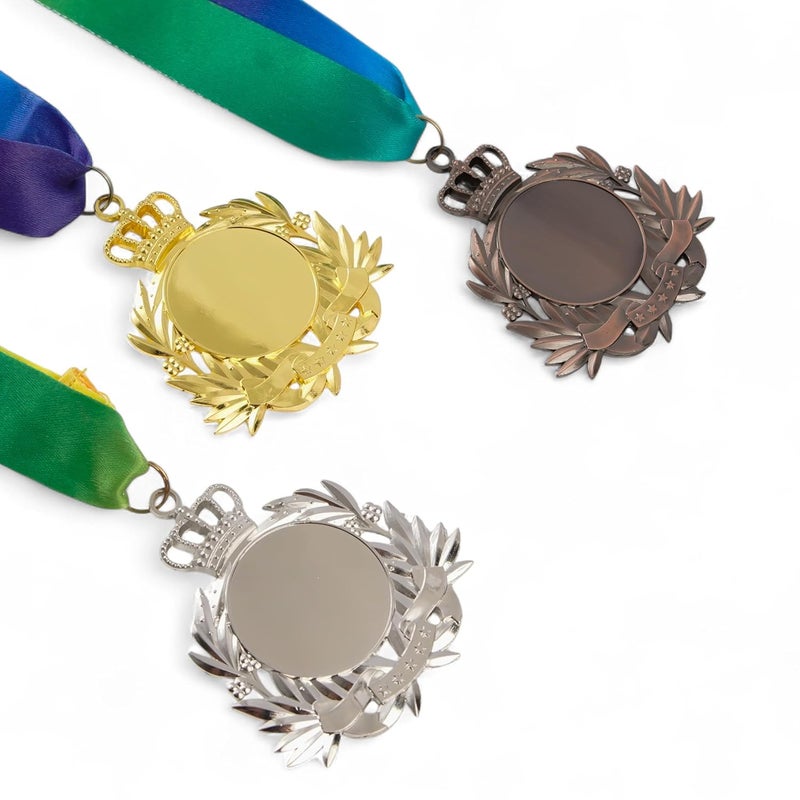 ArtRight Exclusive Medal for Sport & Events Set of 3, Professional Gold, Silver, Bronze Medals with Color Tag & Ribbon, 1st, 2nd, 3rd Winner Medals (7cm Diameter, 70gm) - Image 4