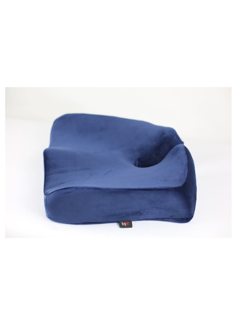 HT - Advanced memory fistula seat cushion for fistula patients, for patients with pilonidal sinus and hemorrhoids, blue, from HT - Image 1