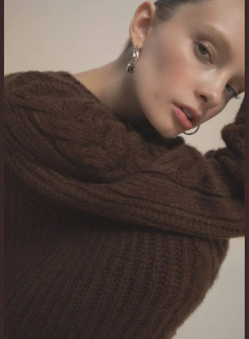 DeFacto Woman Crew Neck Long Sleeve Tricot Pullover