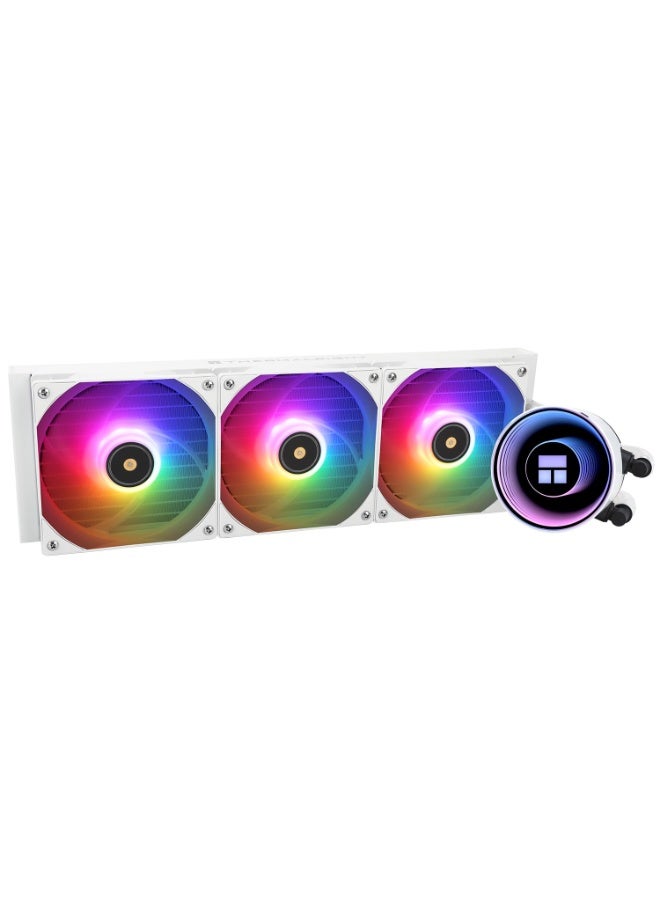 Thermalright Thermalright Frozen Notte 360 White ARGB V2 Water Cooling CPU Cooler, 360 CPU Cooler Specifications, 3×120mm PWM Fans, S-FDB V2 Bearings, Suitable for AMD/AM4, Intel LGA 1700/1150/1151/1200/2011/2066 - Image 1