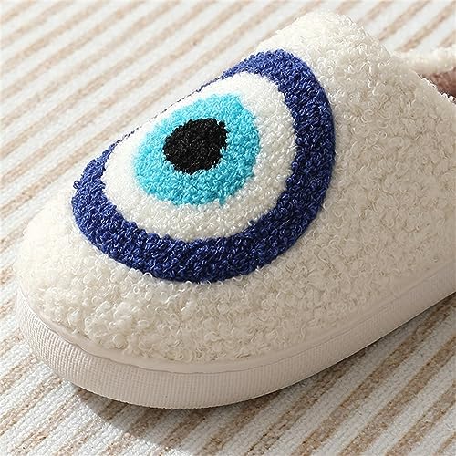 Tellrain Women Slippers Cute Pattern Big Heart Mushroom Warm Soft Bedroom Shoes Fuzzy Closed Toe Sandals Non Slip House Bedroom Slippers - Image 4
