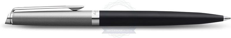 وترمان قلم حبر جاف أساسي من هيمسفير، مصنوع من الفولاذ المقاوم للصدأ غير اللامع وبطانة سوداء مع حافة كروم، مع عبوة إعادة تعبئة حبر، في علبة هدايا رقم 9925، 2146586 - Image 3