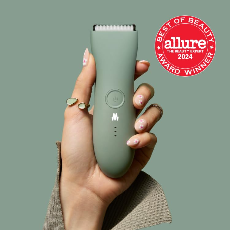 Meridian ميريديان ماكينة تشذيب فاخرة - ماكينة تشذيب شعر الجسم وحلاقة كهربائية للرجال والنساء لشعر العانة والصدر والساقين وخط البيكيني، مقاومة للماء وقابلة لإعادة الشحن، أونيكس - Image 2