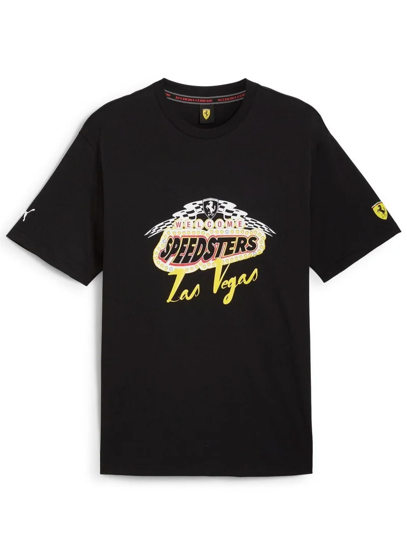 Scuderia Ferrari  Scuderia Ferrari Las Vegas GP Garage Crew T-shirt for Men | Best Price UAE