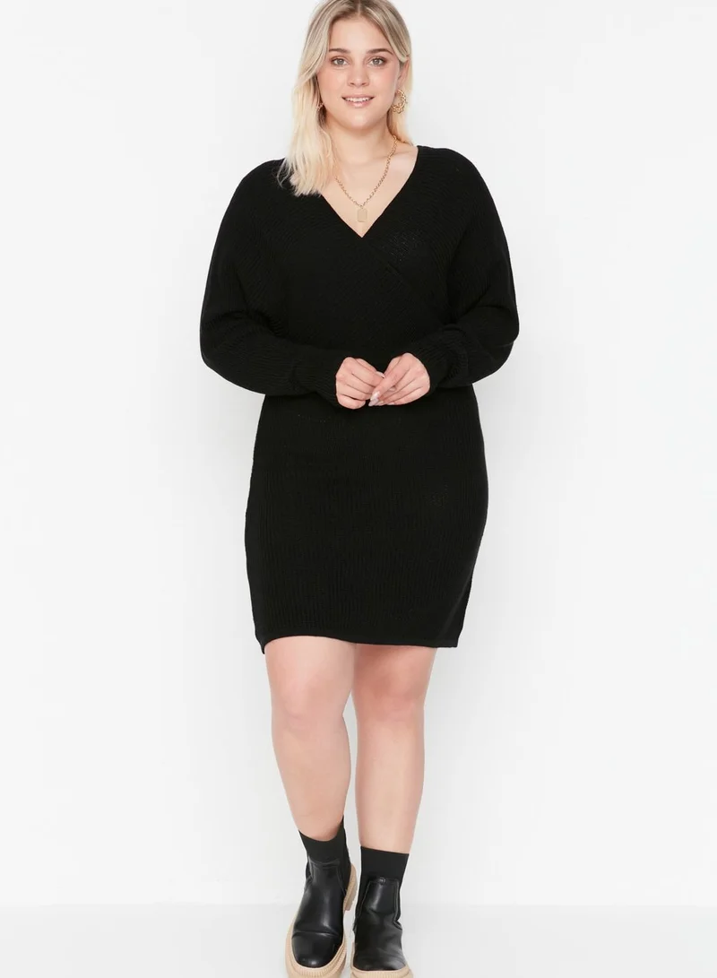 Trendyol Curve Black Knit Dress
