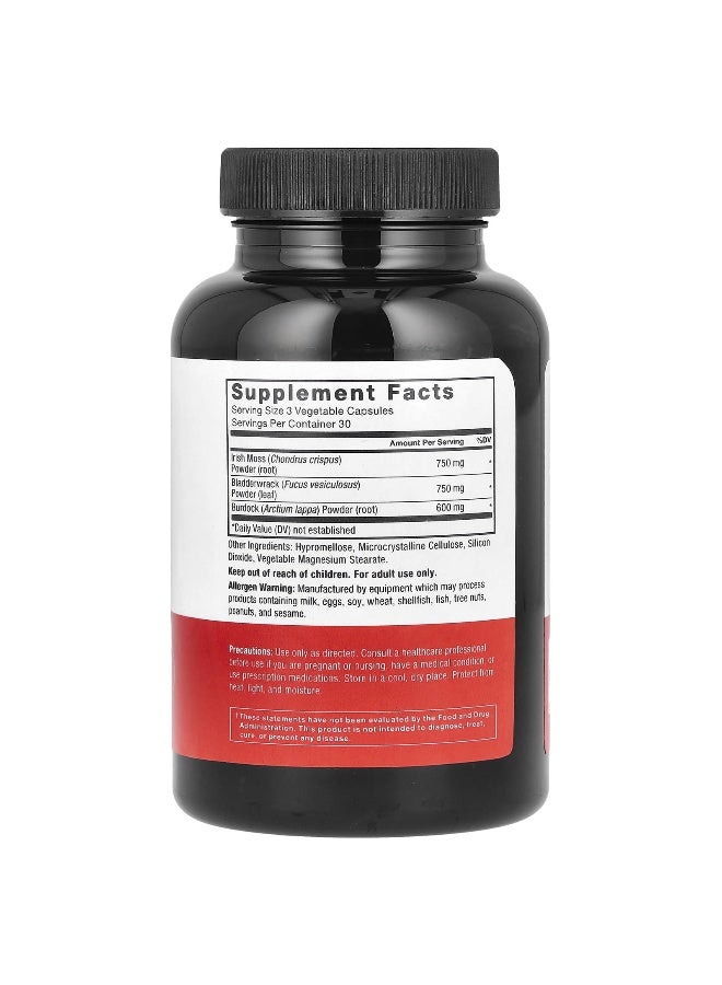 Force Factor, Irish Sea Moss Complex, 2,100 mg, 90 Vegetable Capsules (700 mg per Capsule) (Packaging may vary) - Image 2
