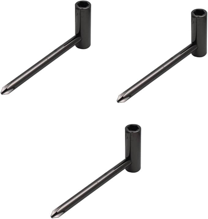 3 Pcs Guitar Truss Rod Wrench Tool Neck Adjustment Wrench Black 8x3cm - Image 1