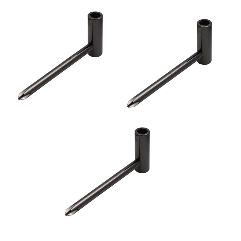 3 Pcs Guitar Truss Rod Wrench Tool Neck Adjustment Wrench Black 8x3cm - Image 2