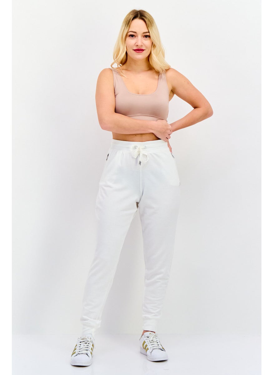 Jones New York - Women Sportswear Fit Training Sweatpants, White - Image 1
