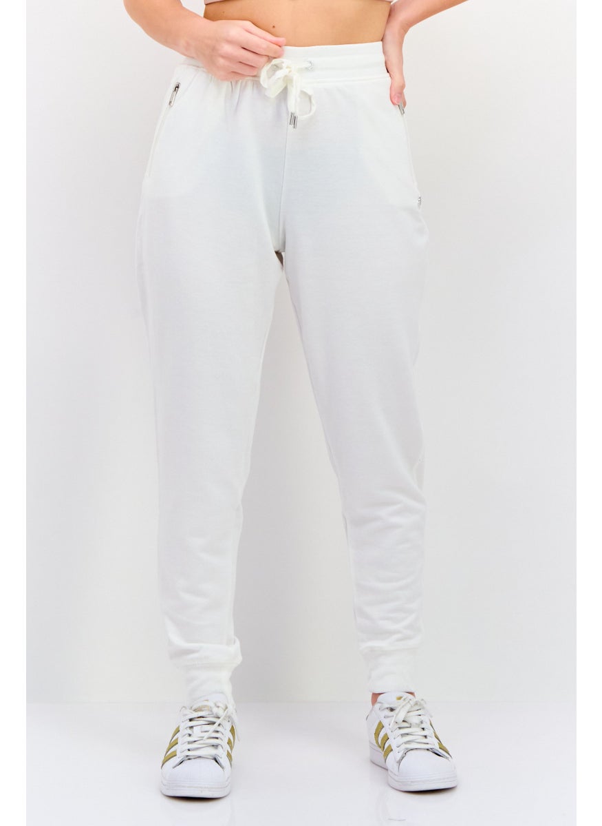 Jones New York - Women Sportswear Fit Training Sweatpants, White - Image 1