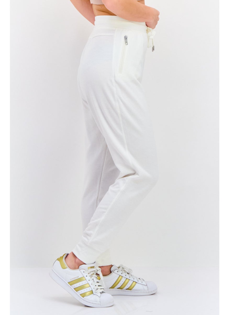 Jones New York - Women Sportswear Fit Training Sweatpants, White - Image 1