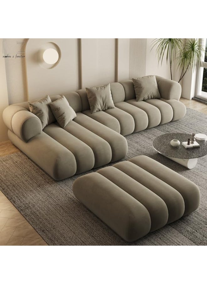 Poppins Home Poppins HOME Modern Z Corner L-Shape Luxury Sofa â€“ Contemporary Comfort  - Image 4